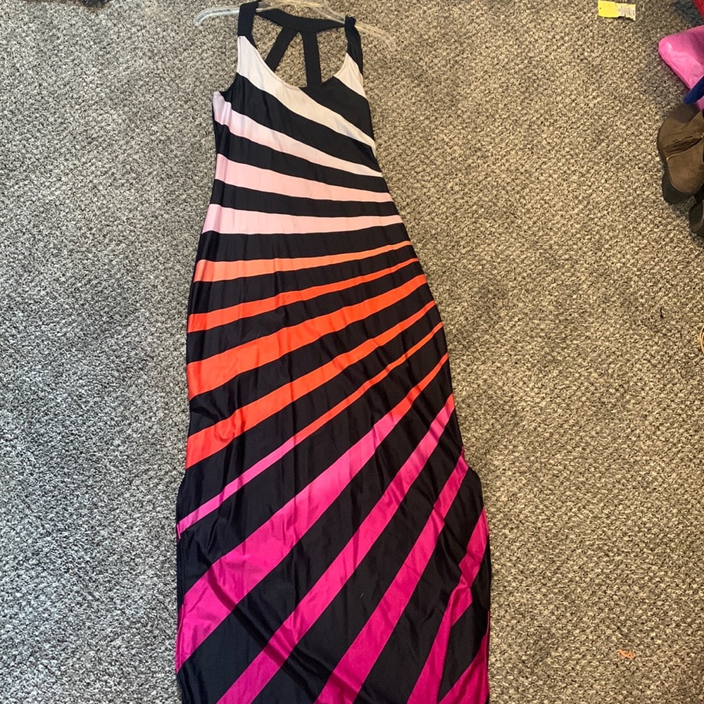 Striped colorful maxi. SIZE SMALL.